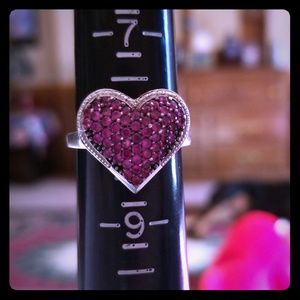 Sterling Silver Genuine Ruby ring